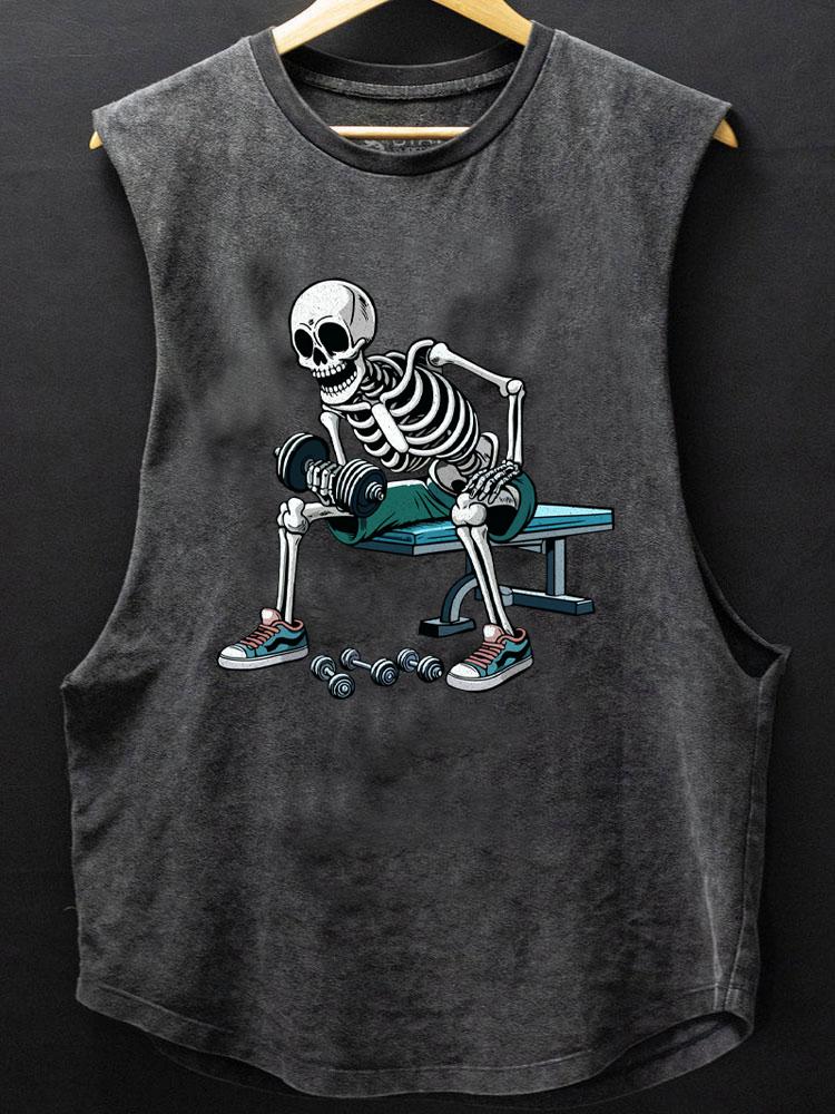 workout skeletor SCOOP BOTTOM COTTON TANK