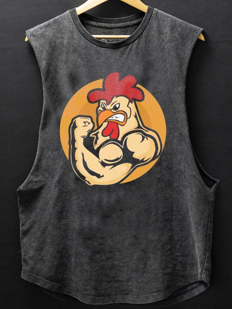 Muscle chicken Scoop Bottom Cotton Tank