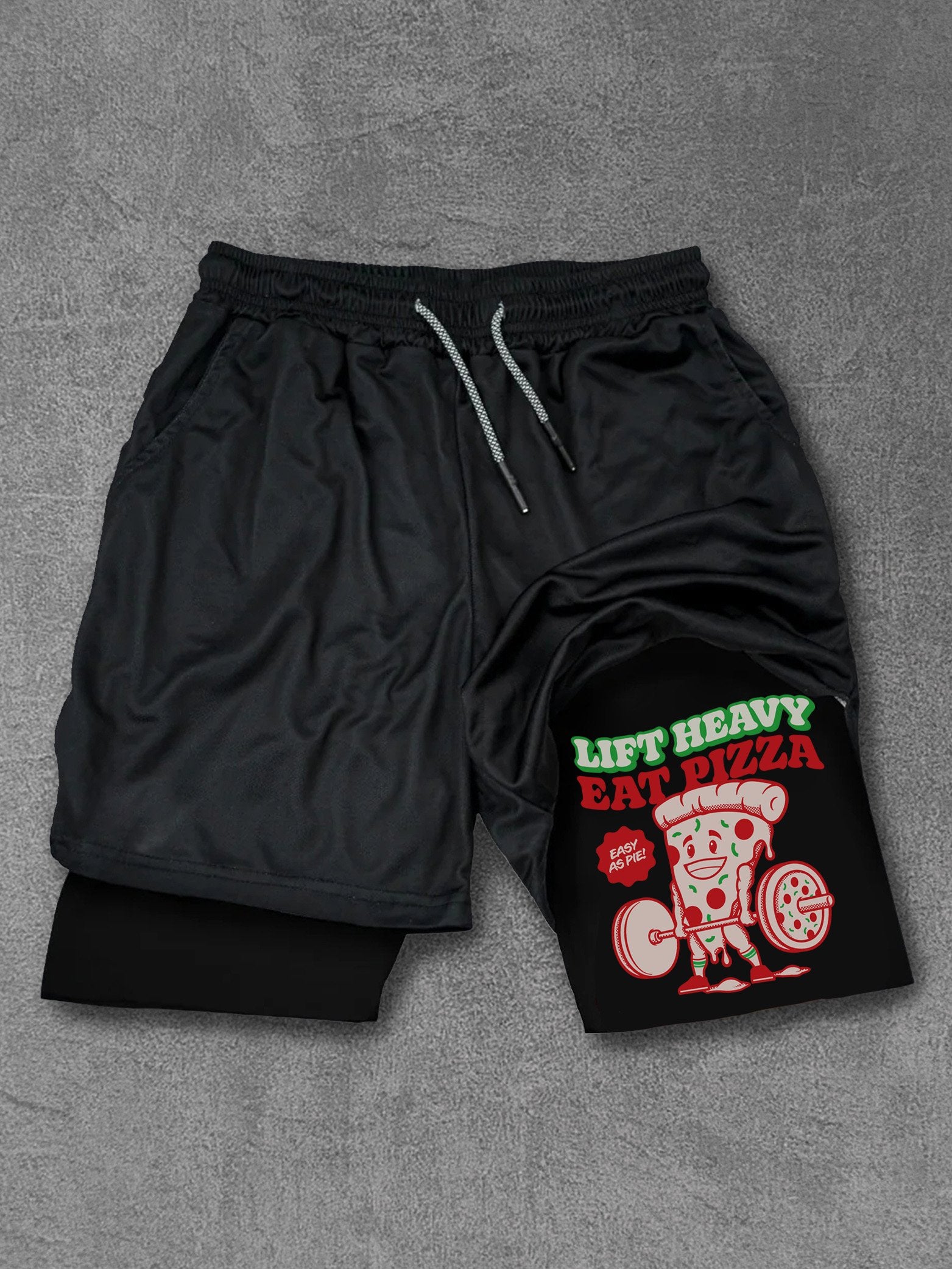 lift heavy eat pizza Performance Training Shorts