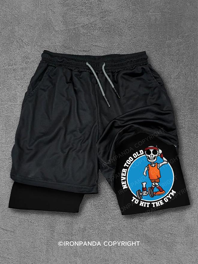 TOO OLD TO HIT THE GYM Performance Training Shorts