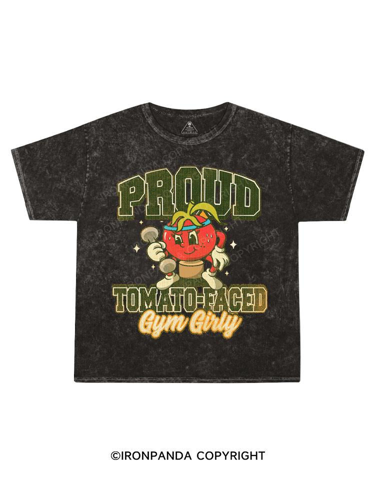 Tomatoes workout Kids Washed T-Shirt