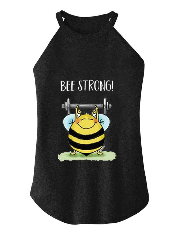 BEE STRONG ROCKER COTTON TANK