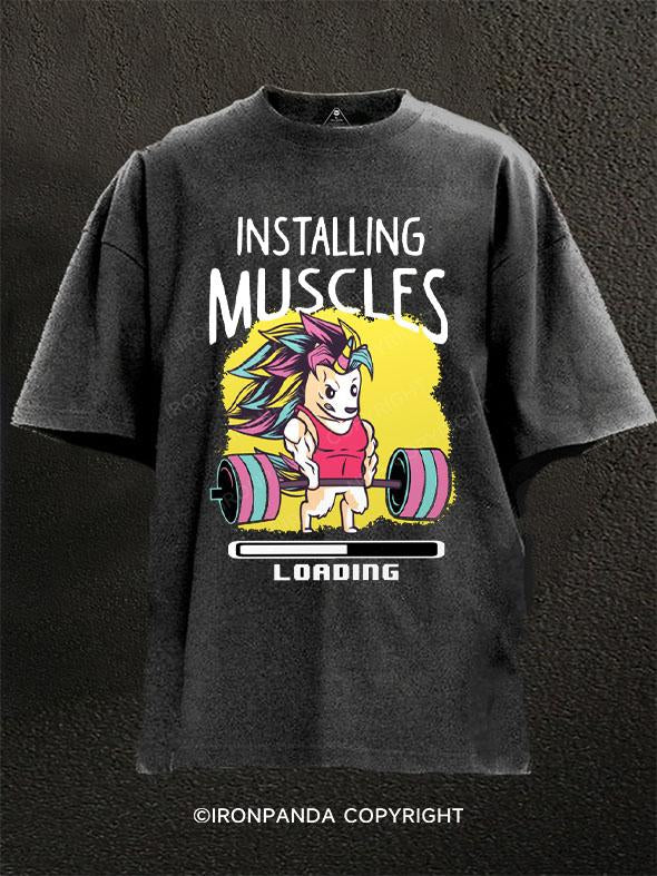 super Unicorn Washed Gym Shirt