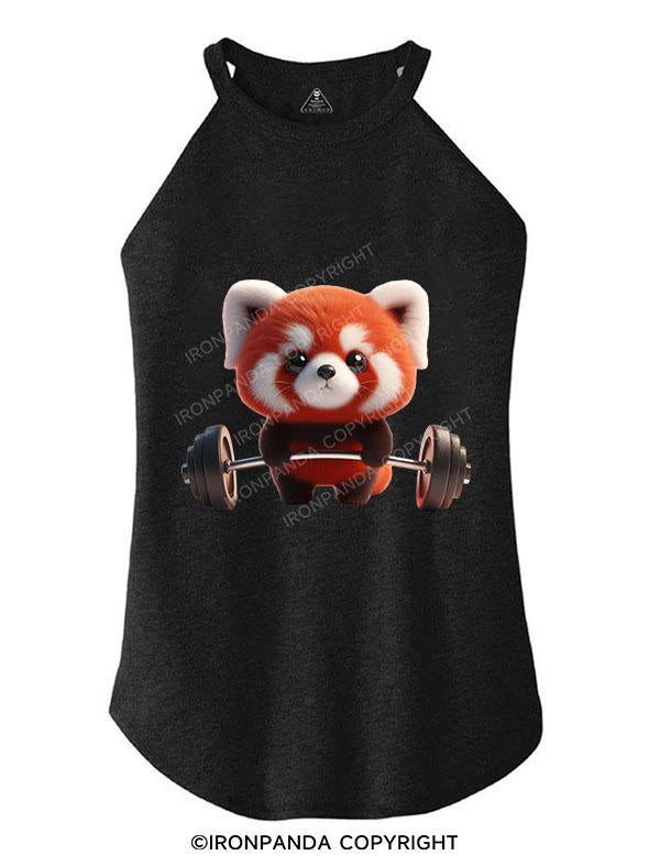 LIFTIN' RED PANDA TRI ROCKER COTTON TANK