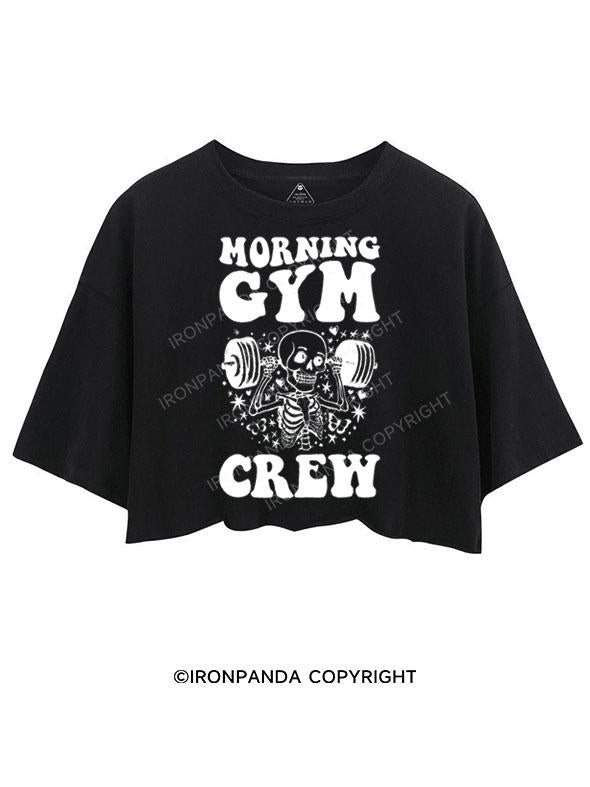 MORNING GYM CREW CROP TOPS