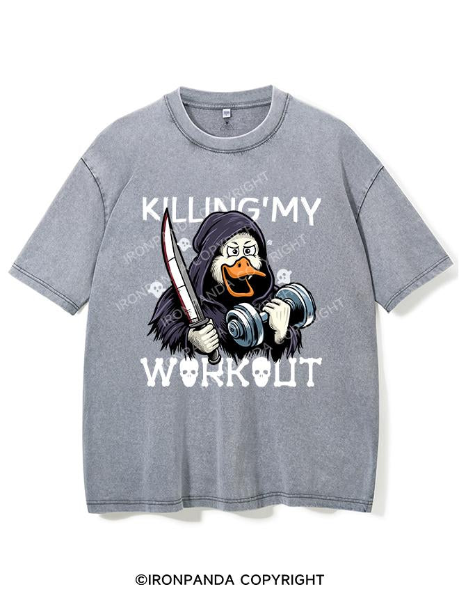 KILLING MY WORKOUT VINTAGE GYM SHIRT