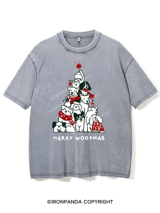 MERRY WOOFMAS VINTAGE GYM SHIRT