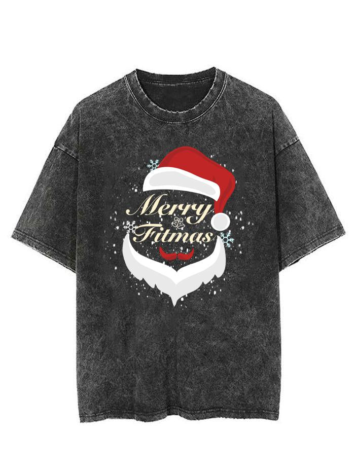 Merry Fitmas Vintage Gym Shirt