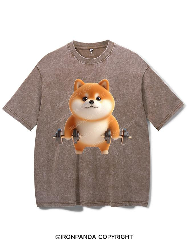 SWOLE SHIBA VINTAGE GYM SHIRT