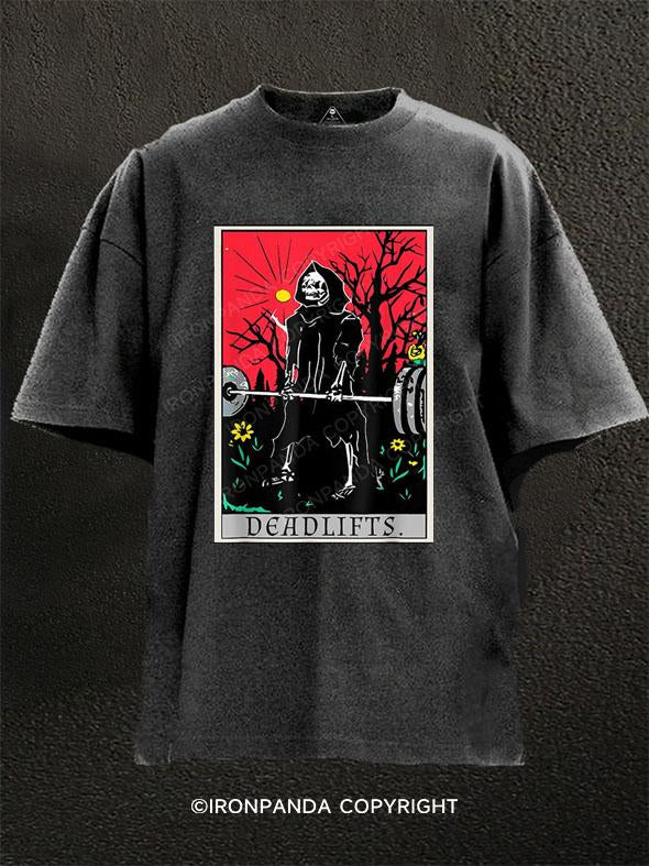 Deadlift Tarot Washed Gym Shirt