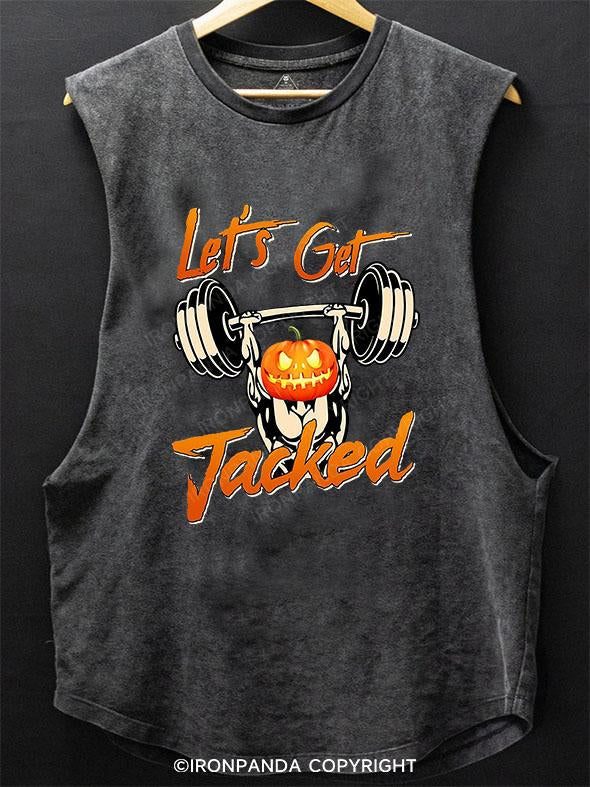 LETS GET JACKED SCOOP BOTTOM COTTON TANK