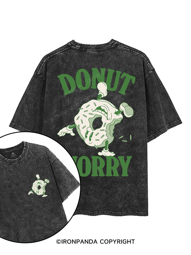 DONUT WORRY printed Gym Shirt