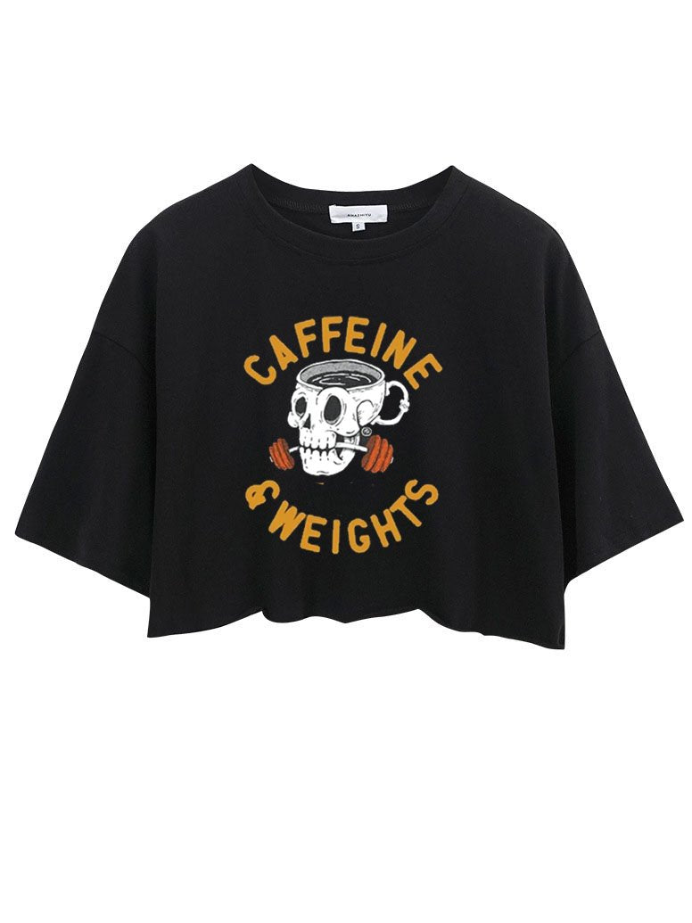 CAFFINE WEIGHTLIFTING CROP TOPS