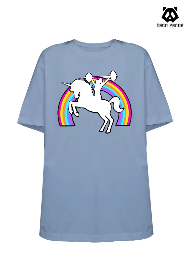 unicorn Loose fit cotton  Gym T-shirt