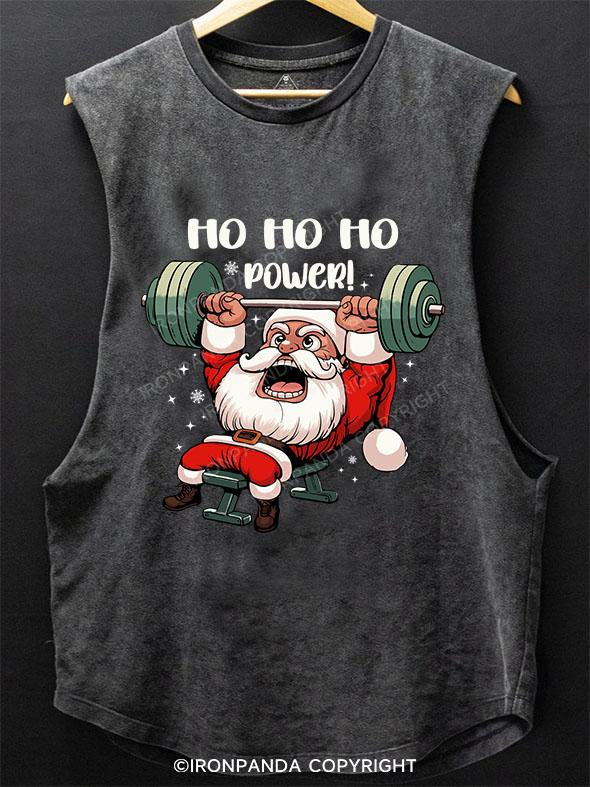 HO HO HO POWER! SCOOP BOTTOM COTTON TANK