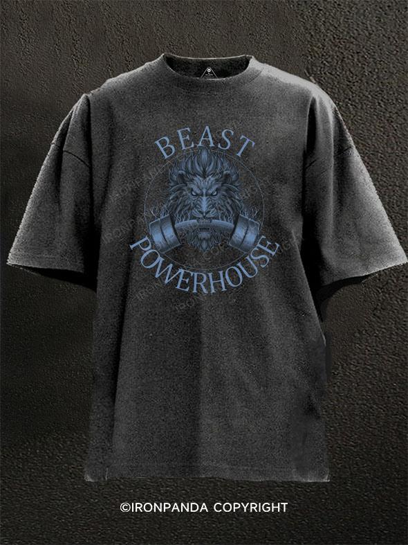 Beast Power House Washed Gym Shirt