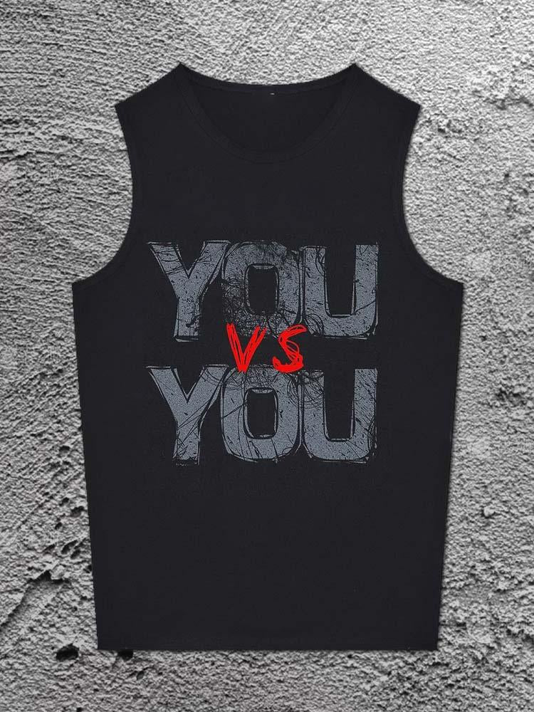 You Vs You Printed Unisex Cotton Vest