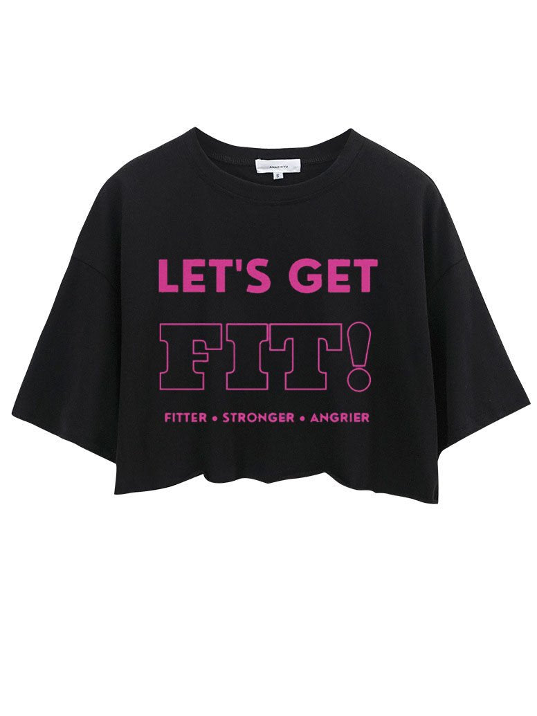 LET'S GET FIT CROP TOPS