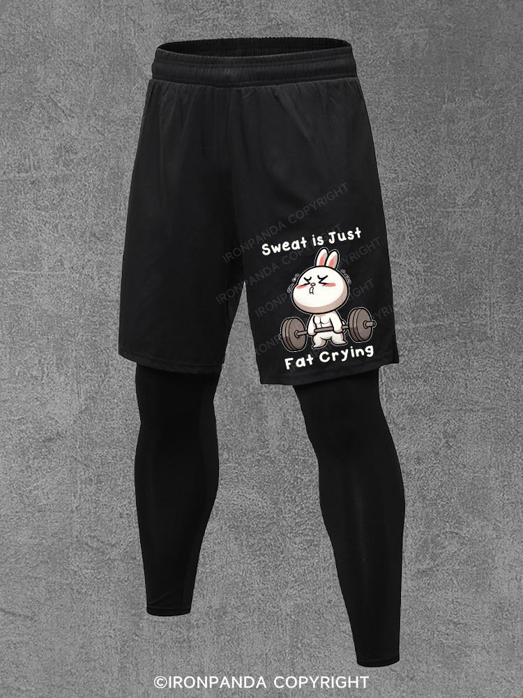 Sweat is just fat crying rabbit Training Pants