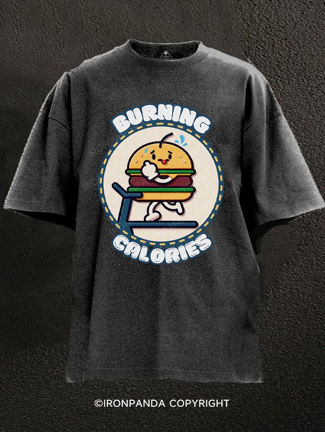 Burger Exercise GYM Washed Gym Shirt