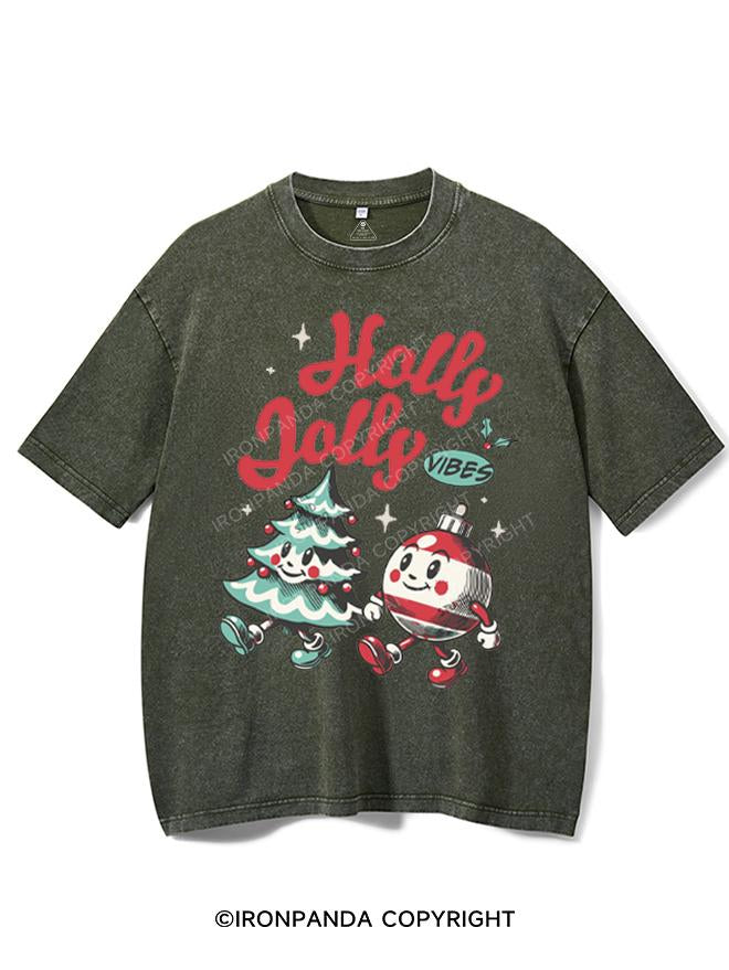 HOLLY JOLLY VIBES VINTAGE GYM SHIRT