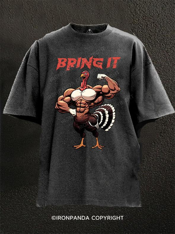 BRING IT Washed Gym Shirt