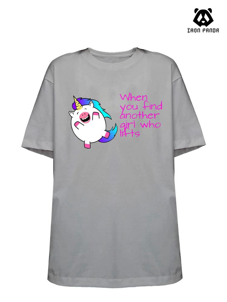 unicorn Loose fit cotton  Gym T-shirt