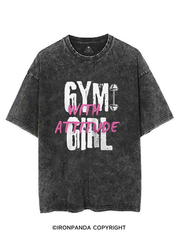 Gym Girl With Attitude VINTAGE GYM SHIRT