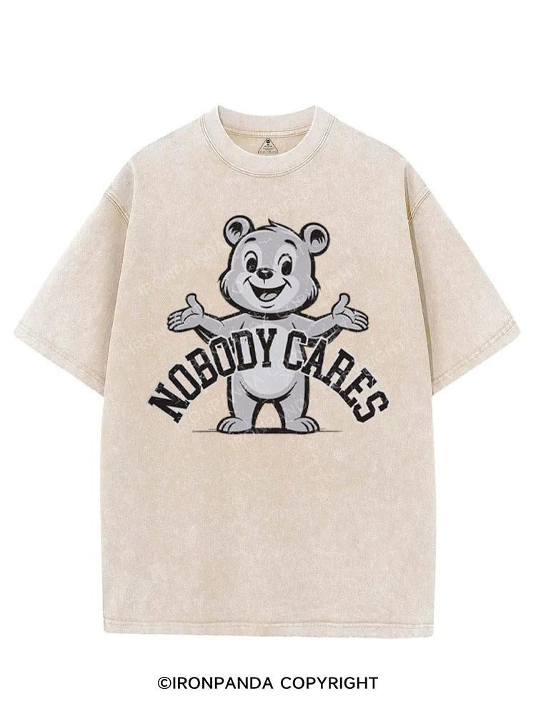 NOBODY CARES VINTAGE GYM SHIRT