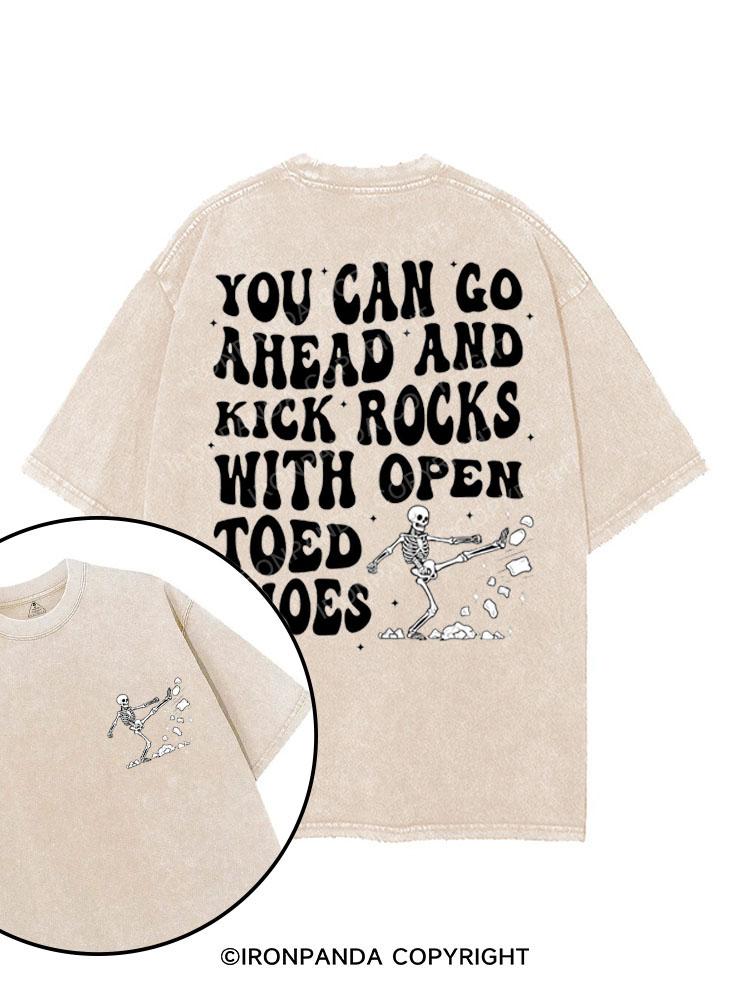 YOU CAN GO AHEAD AND KICK ROCKS WITH OPEN TOED SHOES printed Gym Shirt