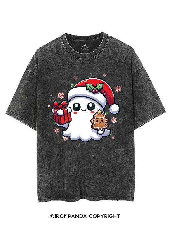 SPOOKY SPIRITS SPREADING CHRISTMAS CHEER! VINTAGE GYM SHIRT