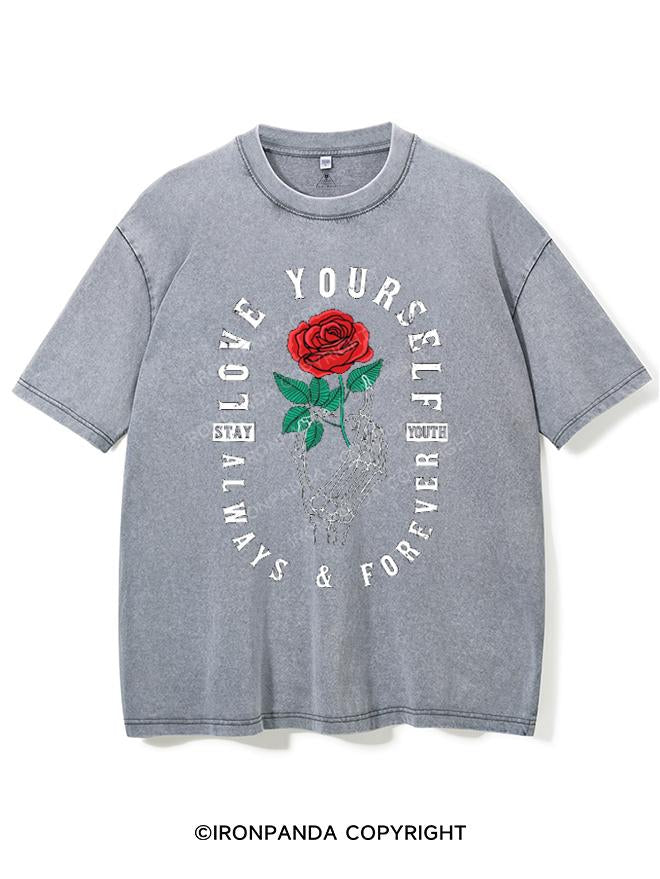 LOVE YOURSELF ALWAYS & FOREVER VINTAGE GYM SHIRT