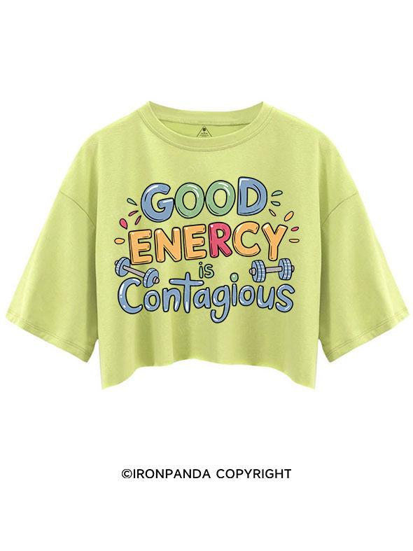 GOOD ENERGY CONTAGIOUS CROP TOPS