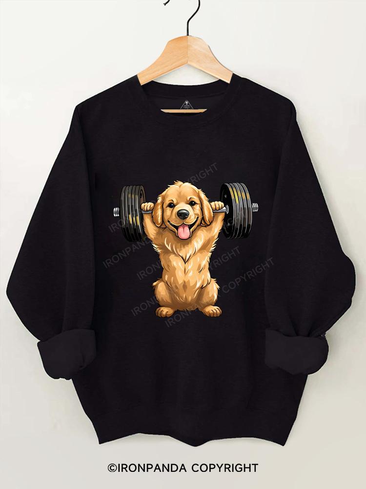 Weightlifting Dog Gym Sweatshirt