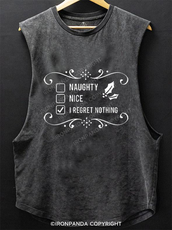 I REGRET NOTHING SCOOP BOTTOM COTTON TANK