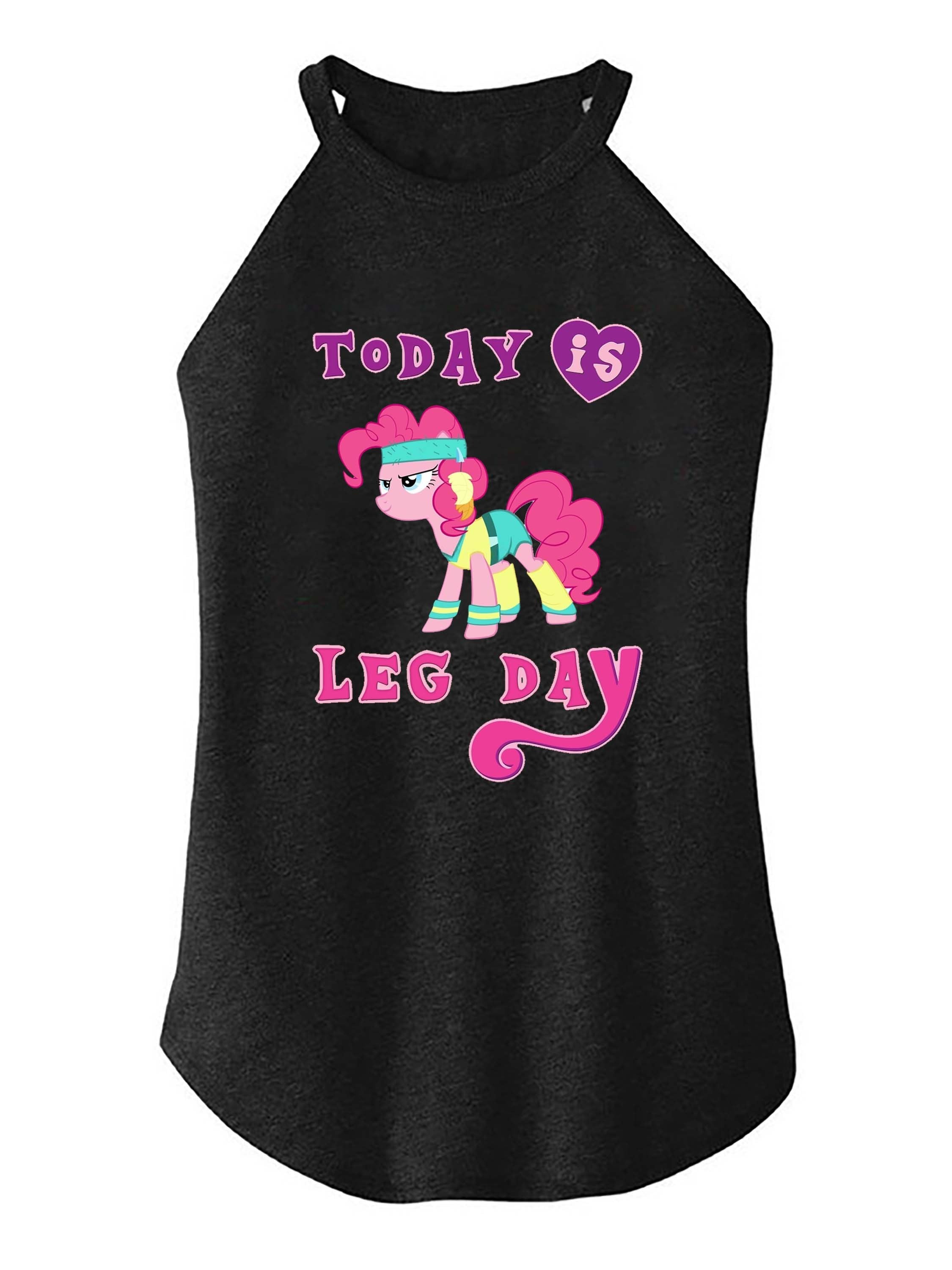 today is leg day TRI ROCKER COTTON TANK