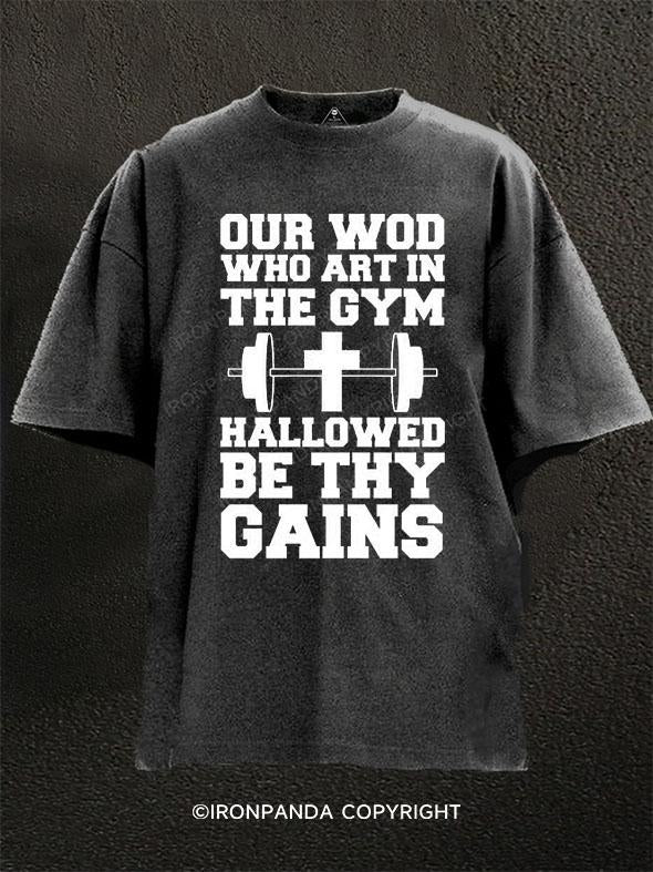 The Fitness Prayer Washed Gym Shirt