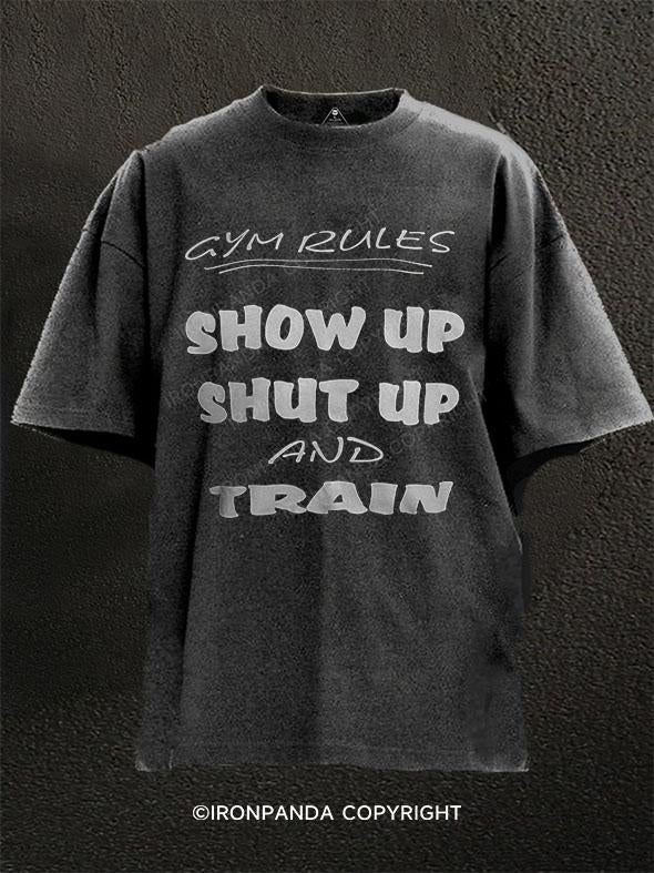 Gym Rules Washed Gym Shirt