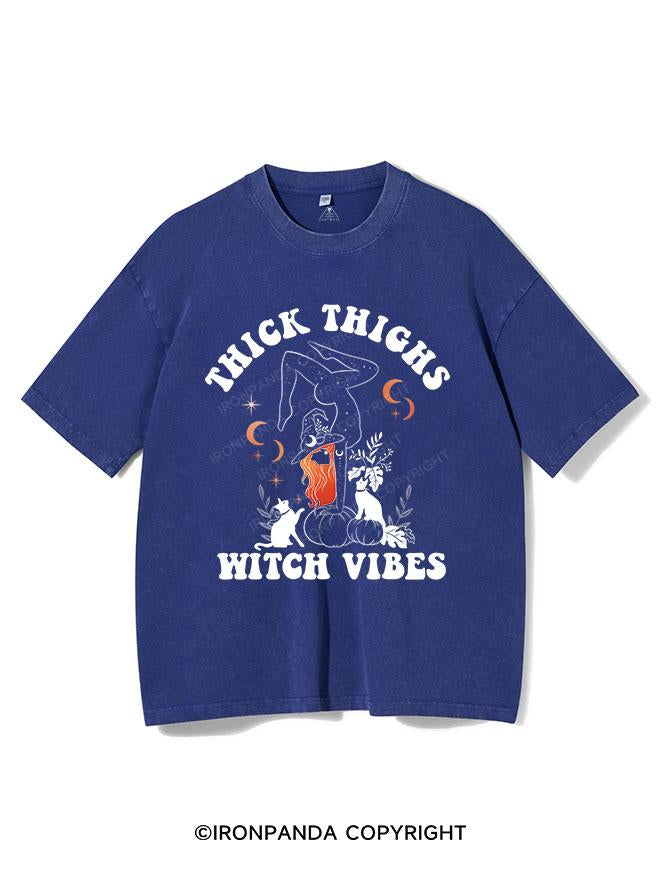 THICK THIGHS WITCH VIBES VINTAGE GYM SHIRT