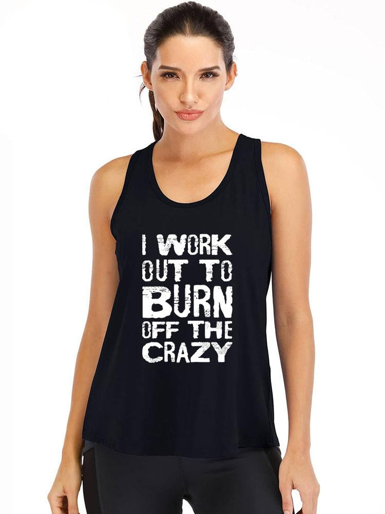 Burn Crazy Loose  Ironpanda Women Fitness Tank