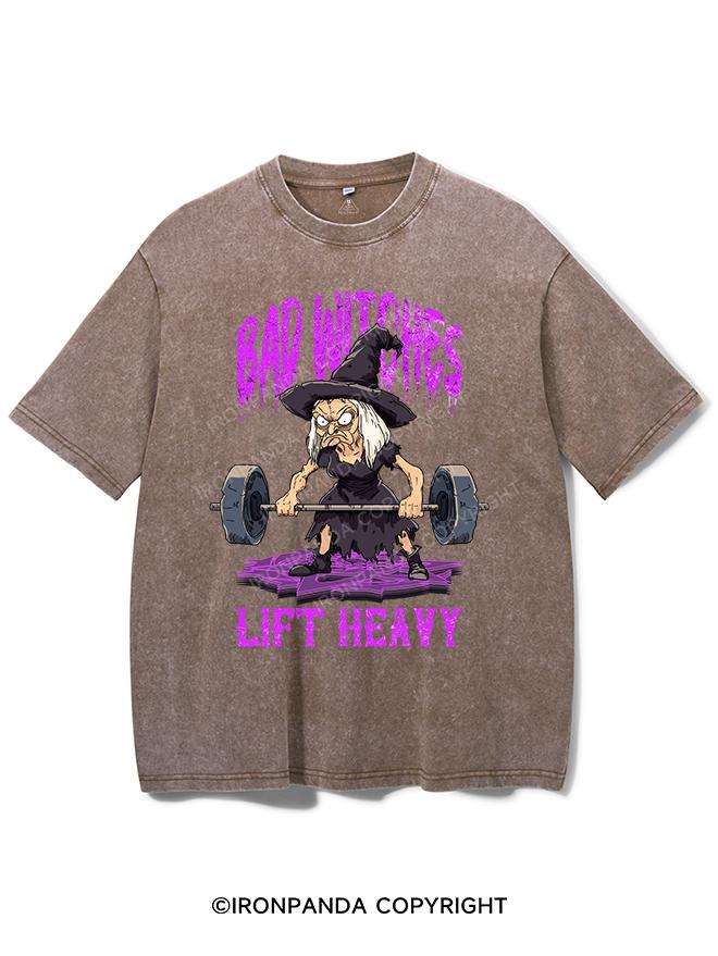 BAD WITCHES LIFT HEAVY VINTAGE GYM SHIRT