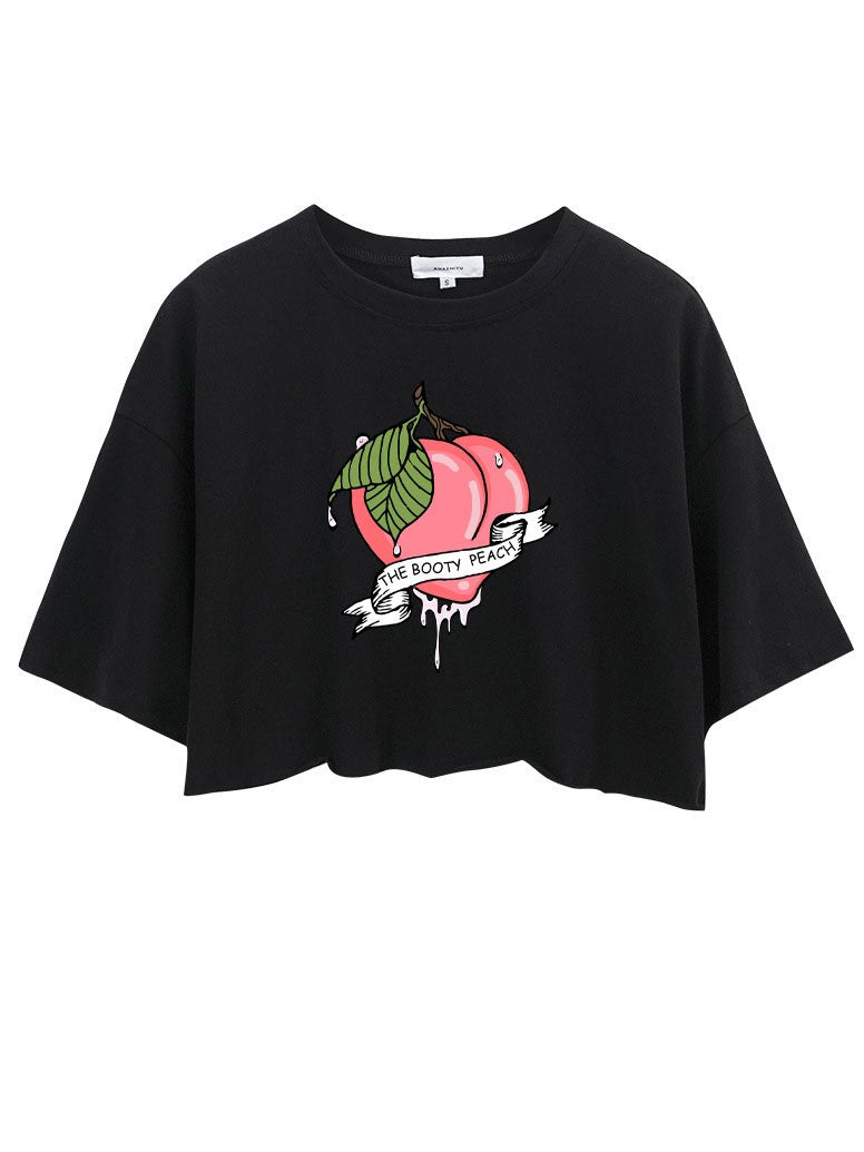 THE BOOTY PEACH CROP TOPS