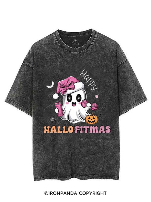 HAPPY HALLOFITMAS VINTAGE GYM SHIRT