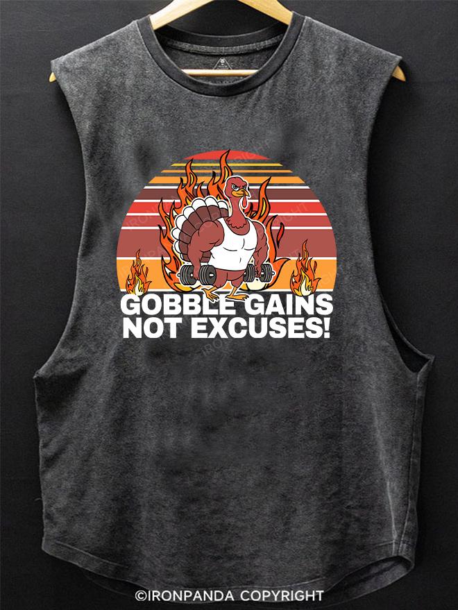 Gobble gains, not excuses! SCOOP BOTTOM COTTON TANK