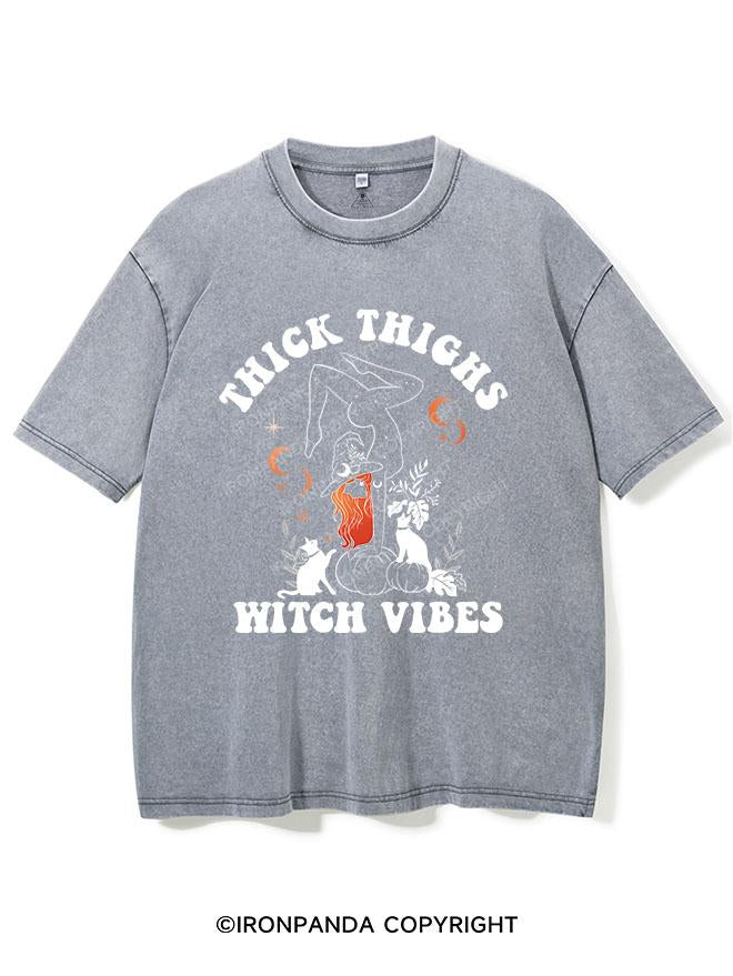 THICK THIGHS WITCH VIBES VINTAGE GYM SHIRT