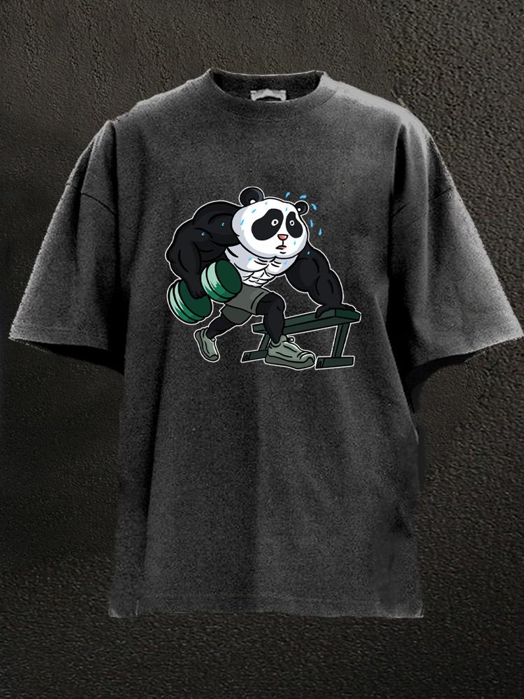 exercise panda Washed Gym Shirt