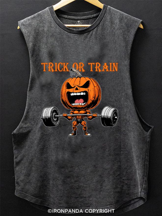 Trick or train SCOOP BOTTOM COTTON TANK