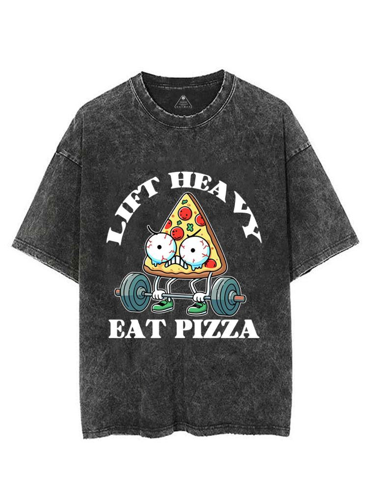 LIFT HEAVY EAT PIZZA VINTAGE GYM SHIRT