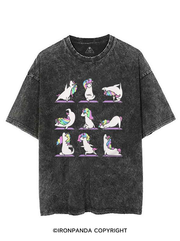 yoga unicorn VINTAGE GYM SHIRT