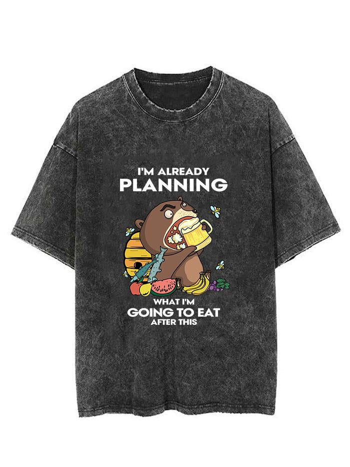 Bear I'm already planning Vintage Gym Shirt